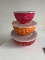 Rice Melamine Storage Bowls With Lids  x 3 Brand New In Box