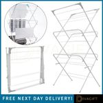 3 TIER CLOTHES DRYER AIRER FOLDABLE LAUNDRY RACK WASHING LINE DRYING HORSE 1.4M