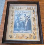 26 Antique Clay Smoking Pipes Framed Deep Box Ex Museum Item One Off & History