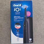 Oral-B iO2 Clean & Gentle Black Electric Toothbrush Oscillating Timer