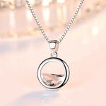 Crystal Water Drop Pendant 925 Sterling Silver Chain Necklace Women Jewellery UK