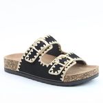 Heavenly Feet Black Sandy Sandals