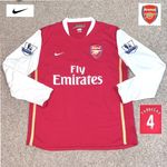 Original Arsenal FABREGAS Shirt 2007/08  XL Nike official Long Sleeve jersey