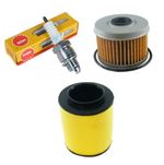 Honda TRX 300 400 450 Service Kit With Oil Filter Air Filter Spark Plugs