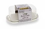 Butter Dish Large with Lid-Ideal for Butter or Cheese-New, sealed & FREE POSTAGE
