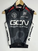 Santini Cycling Vest GCN Sleek Windstopper | Men's | Grey/White/Red | Small |
