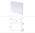 Nuie White Gloss 700mm Bath End Panel Acrylic Modern Bathroom Tub
