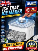 Portable Ice Maker Machine with One-Touch Press Double Layer 50 Ice Cube Maker