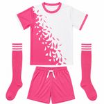 3-Piece Girls Football Kit For Ages 4-11 | Breathable Quick Dry PE Kit