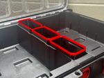Milwaukee Deep PACKOUT Organiser MIDDLE 3 BINS Compatible Bins Nesting Black Red