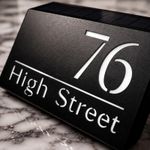 Solar Light House Signs Door Number Sign Light Lamp Front Door Plaque Wall Light