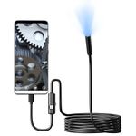 USB Type C Endoscope Borescope Snake Inspection Camera 3 in 1 for Phone Android