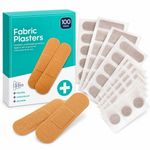 200 Fabric Plasters Waterproof Breathable First Aid Bandages 100pcs per pack