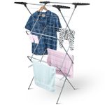 Folding Indoor Clothes Airer Heavy Duty Horse Maiden Drying Rack Stand 3 Tier