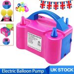 Electric Balloon Pump Portable High Power Air Inflator Wedding Birthday Party UK