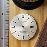 Rolex Mens Datejust  Silver Index Dial For Model No 16014 16030 Stainless Steel