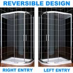 Quadrant Shower Enclosure And Tray Walk In Corner Cubicle 6mm Glass Screen Door