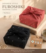 2  Japanese Style Furoshiki Wrapping Cloth 70x70cm