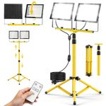 200W LED Tripod Stand Floodlight Portable Work Site Floodlight TELESCOPIC Tripod