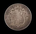 EDWARD VII 1903 SILVER HALFCROWN - FINE