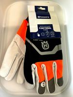 Husqvarna Chainsaw Gloves Functional with Saw Protection Small Size 8