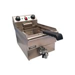 TRENT Commercial Chip Fryer 10L Electric Single Tank Fryer with Drain Tap