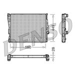 Denso Engine Radiator fits BMW Z4 2006-2008 3.0