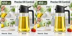 2-in-1 Oil Spray Bottle Refilable Plastic BBQ Cooking Olive Oil Spray Dispenser