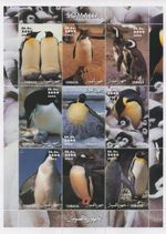 Penguin Aquatic bird Antartic 2002 MNH stamp sheetlet