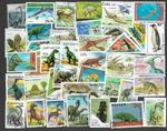 Prehistoric Animal Life-500 all different stamps collection