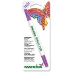 MADEIRA MAGIC PEN – AIR ERASABLE FABRIC MARKER (PURPLE)  THICK & FINE TIP – PRO