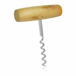 Vintage Style Wood/Steel Wine Bottle Corkscrew Opener Stainless Steel New
