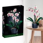 10311 Orchid Artificial Plant Building Set with Flowers Multipurpose Home Décor
