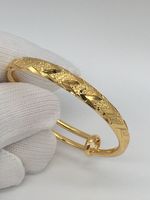 18Ct IMPERFECT Gold Filled Baby, Child, Toddler Adjustable Bangle Ref:-6