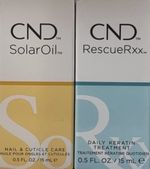 CND Solar Oil & CND RESCUE Rxx DAILY KERATIN TREATMENT FOR NAILS 15ml**DUO SET**