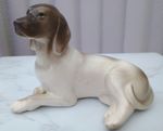 Dog Figure Ornament Approx 11cms X 15cms Possibly Pointer Foxhound?
