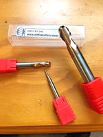 BALL NOSE SOLID CARBIDE ENDMILL CUTTERS HRC55 1,2,3,4,5,6,8,10,12,16 and 20MM