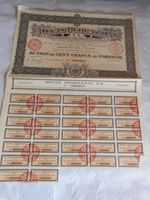 Vintage share certificate Stock Bonds Pedrazzini Gold & Silver mines mexico 1921
