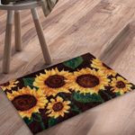 24 X 16" Sunflowers Latch Hook Kits Rug Making Kits DIY for Kids/Adults