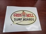 Vintage Greg Noll Surf boards Film Productions Surfing Water Transfer Decal
