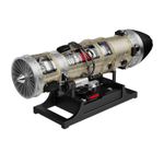 TECHING Metal Aircraft Turbine Jet Engine Kit Collectible Decoration Ornaments