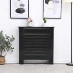 Modern High Gloss Radiator Cover Decorative Wall Cabinet Black/White/Grey 4 Size