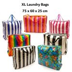 Heavy Duty Laundry Bags Extra Large Zipped Inside Pocket Storage Bag 75x60x25cm