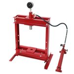 12 Ton Hydraulic Shop Press w/ Press Plates H-Frame Benchtop Press with Gauge UK