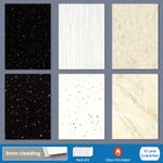 Set of 8 Bathroom PVC Cladding Modern Panels Ceiling Shower Wet Wall Panels