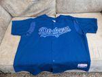 VINTAGE MAJESTIC MLB LOS ANGELES DODGERS BASEBALL JERSEY - 2XL MENS