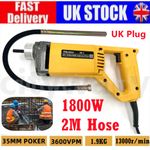 1800W Electric Handheld Poker Vibrating Concrete Remove Air Bubbles + 2m Shaft
