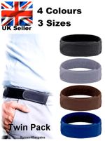 No buckle belt Adjustable x2Buckleles strong Elastic 4 colours 3 sizes UK Seller