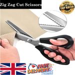 Pinking Shears, Professional Dressmaking Scissors Crafts Zig Zag Cut Scissors BO