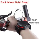Bicycle Rearview Mirror Wristband Rear View Mirror Arm Back Mirror Wrist Strap